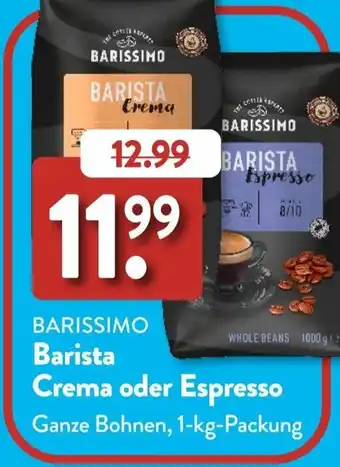 Aldi Süd BARISSIMO Barista Crema oder Espresso Angebot