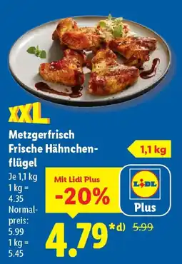 Lidl Metzgerfrisch Frische Hähnchenflügel Angebot