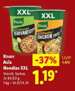 Lidl Knorr Asia Noodles XXL Angebot