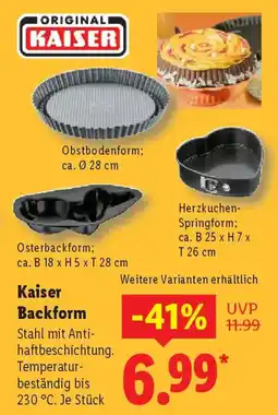 Lidl Kaiser Backform Angebot
