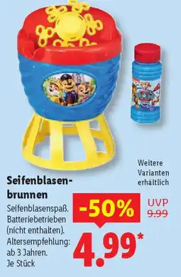 Lidl Seifenblasen brunnen Angebot