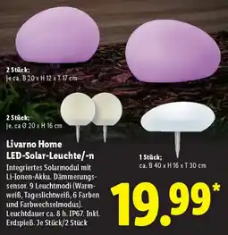 Lidl Livarno Home LED-Solar-Leuchte/-n Angebot