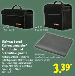Lidl Ultimate Speed Kofferraumtasche/ Antirutsch- und Schmutzfangmatte Angebot