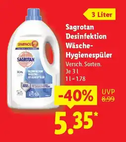 Lidl Sagrotan Desinfektion Wäsche- Hygienespüler Angebot