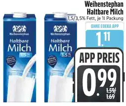 Edeka Weihenstephan Haltbare Milch Angebot