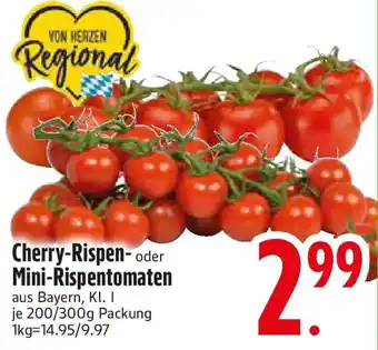 Edeka Cherry-Rispen-oder Mini-Rispentomaten Angebot
