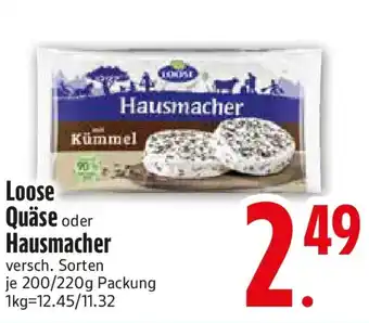 Edeka Loose Quäse oder Hausmacher Angebot