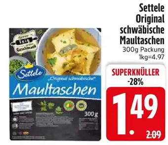 Edeka Settele Original schwäbische Maultaschen Angebot
