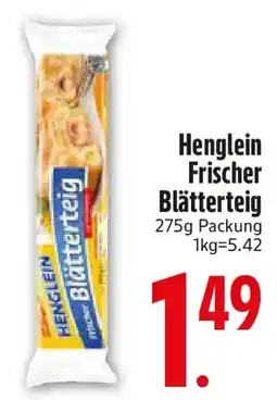 Edeka Henglein Frischer Blätterteig Angebot