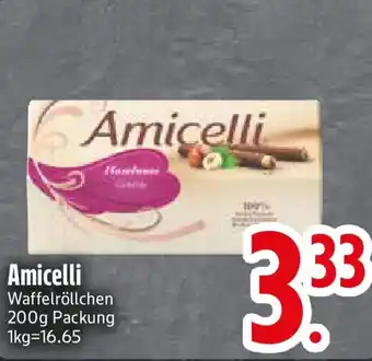 Edeka Amicelli Waffelröllchen Angebot