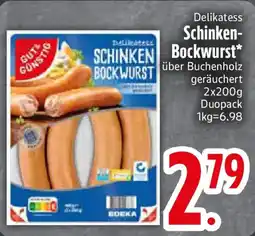 Edeka GUT&GUNSTIG Schinken- Bockwurst Angebot