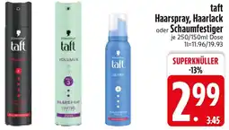 Edeka taft Haarspray, Haarlack oder Schaumfestiger Angebot