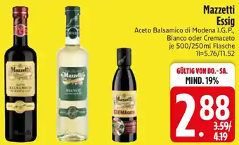 Edeka Mazzetti Essig Angebot
