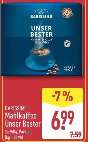 Aldi Nord BARISSIMO Mahlkaffee Unser Bester Angebot