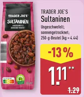 Aldi Nord TRADER JOE'S Sultaninen Angebot