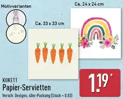 Aldi Nord KOKETT Papier-Servietten Angebot