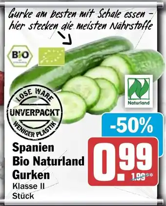 HIT Spanien Bio Naturland Gurken Angebot