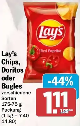 HIT Lay's Chips, Doritos oder Bugles Angebot