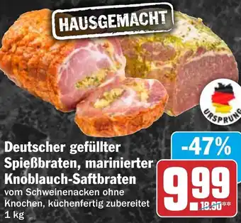 HIT Deutscher gefüllter Spießbraten, marinierter Knoblauch-Saftbraten Angebot