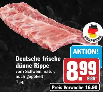 HIT Deutsche frische dünne Rippe Angebot