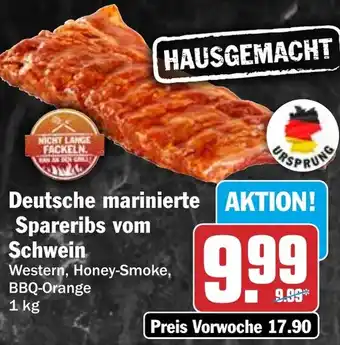 HIT Deutsche marinierte Spareribs vom Schwein Angebot