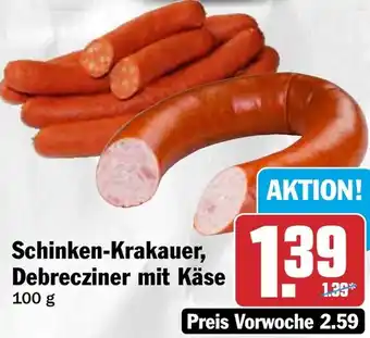 HIT Schinken-Krakauer, Debrecziner mit Käse Angebot