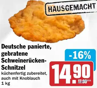 HIT Deutsche panierte, gebratene Schweinerücken Schnitzel Angebot