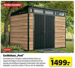Hagebau keter Gerätehaus „Pent" Angebot