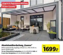 Hagebau Aluminiumüberdachung ,,Essence" Angebot
