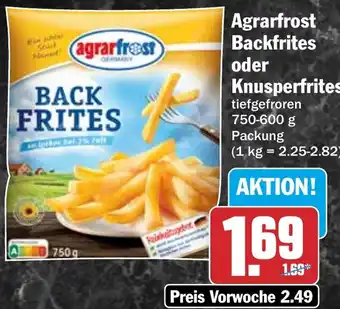 HIT Agrarfrost Backfrites oder Knusperfrites Angebot