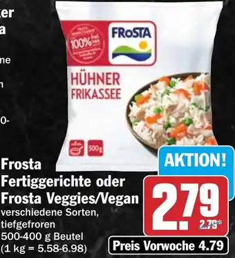 HIT Frosta Fertiggerichte oder Frosta Veggies/Vegan Angebot