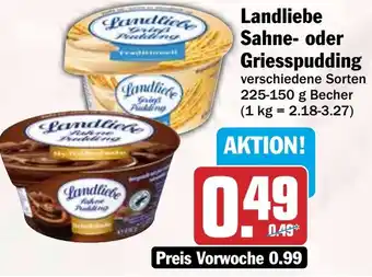 HIT Landliebe Sahne- oder Griesspudding Angebot