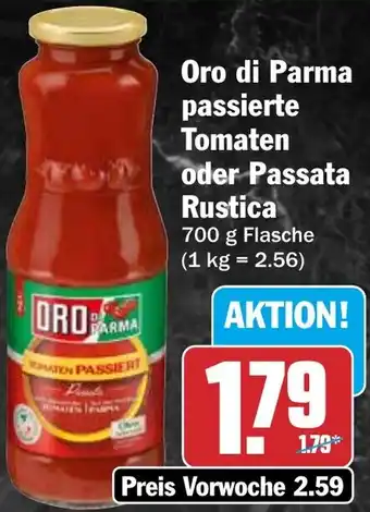 HIT Oro di Parma passierte Tomaten oder Passata Rustica Angebot