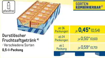 METRO Durstlöscher Fruchtsaftgetränk Angebot