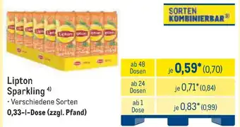 METRO Lipton Sparkling Angebot