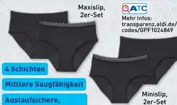 Aldi Nord Up2Fashion Damen Perioden-Unterwäsche 2er-Pack Angebot