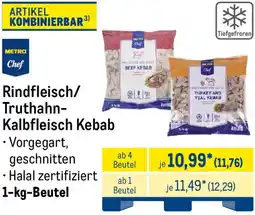 METRO METRO Chef Rindfleisch/ Truthahn Kalbfleisch Kebab Angebot