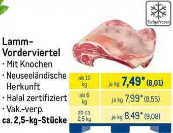 METRO Lamm Vorderviertel Angebot