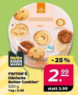 NETTO FINTON’S Dänische Butter Cookies Angebot