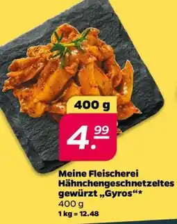 NETTO Meine Fleischerei Hähnchengeschnetzeltes gewürzt 'Gyros' Angebot