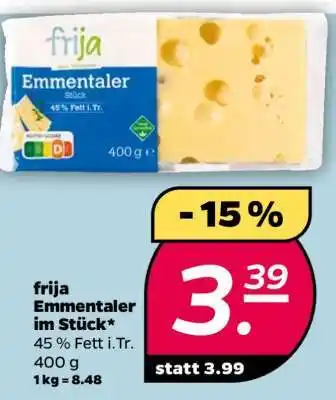 NETTO frija Emmentaler im Stück Angebot