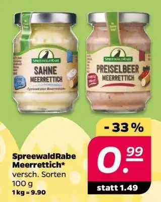 Netto SPREEWALDRABE Meerrettich Angebot