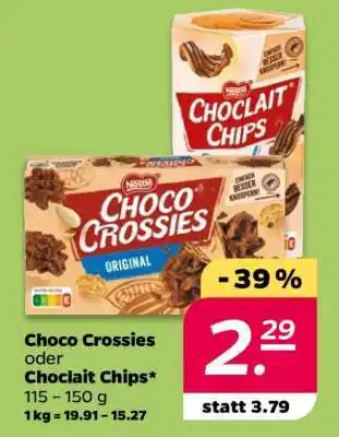 Netto Choco Crossies oder Choclait Chips Angebot