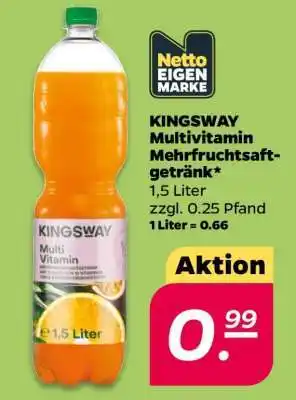 NETTO KINGSWAY Multivitamin Mehrfruchtsaftgetränk Angebot