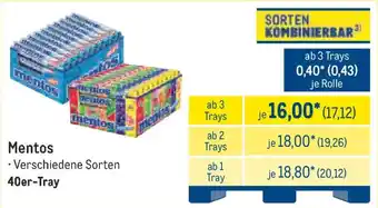 METRO Mentos Angebot