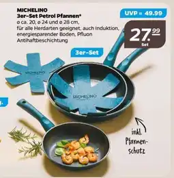 NETTO MICHELINO 3er-Set Petrol Pfannen Angebot