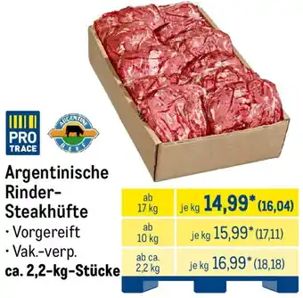 METRO Argentinische Rinder Steakhüfte Angebot