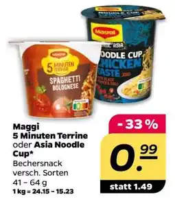 NETTO MAGGI 5-Minuten-Terrine oder Asia-Noodle-Cup Angebot