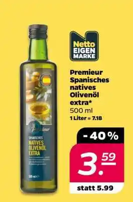 Netto Premieur Spanisches natives Olivenöl extra Angebot