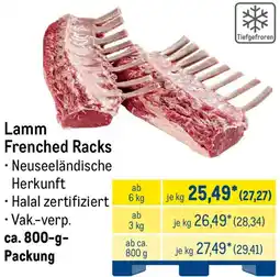 METRO Lamm Frenched Racks Angebot